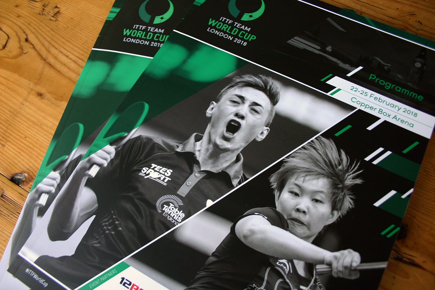 Design and production of the official event programme for the 2018 ITTF Team World Cup