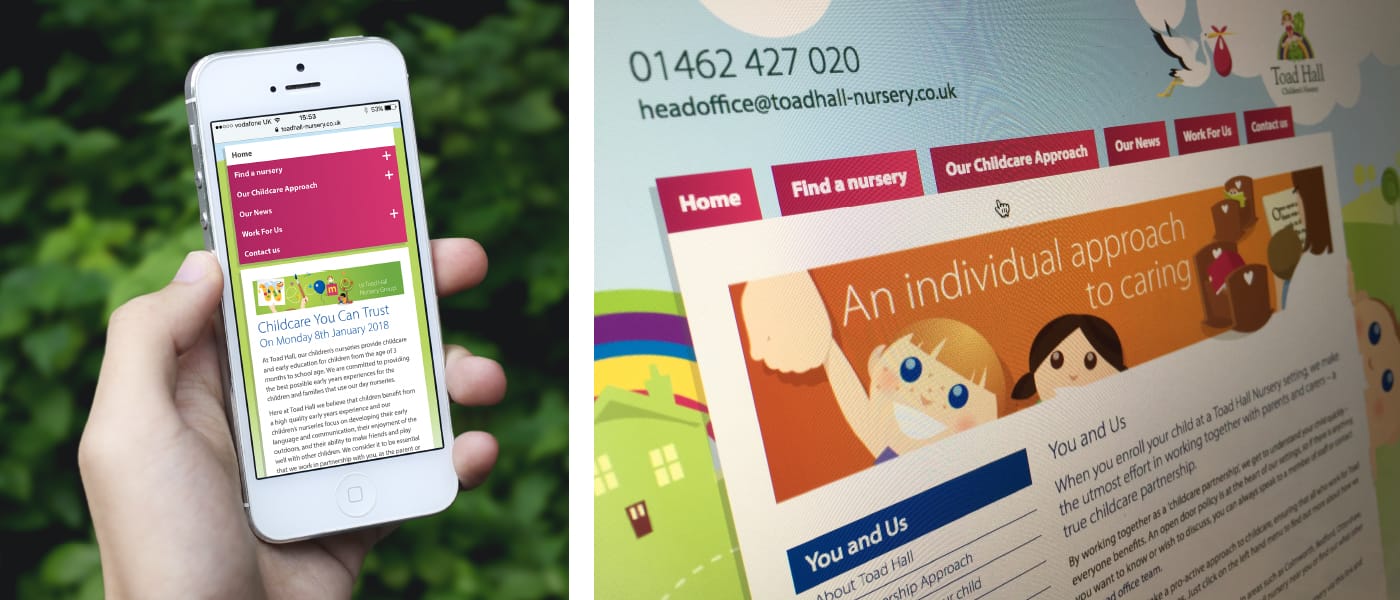 Rebranding project including creation of a fully responsive website for a leading nursery group.