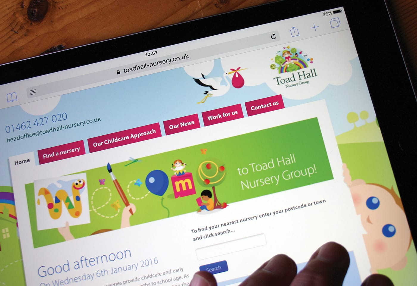 Rebranding project including creation of a fully responsive website for a leading nursery group.