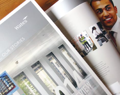Design and production of an Annual Report on behalf of one of the UK's largest construction companies.