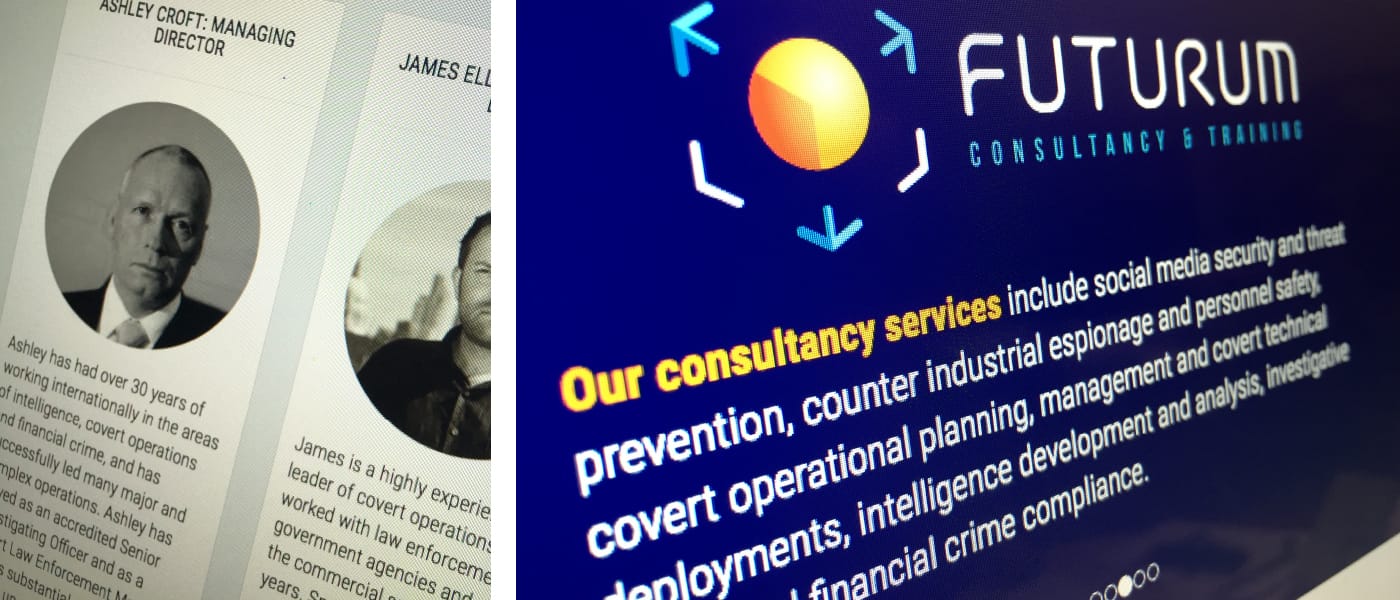 Branding & website exercise for an international security consultancy.
