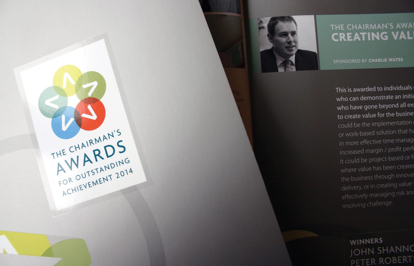 Branding exercise and creation of event brochures, invites, and graphics for an annual awards event on behalf of one of the UK's largest construction companies.