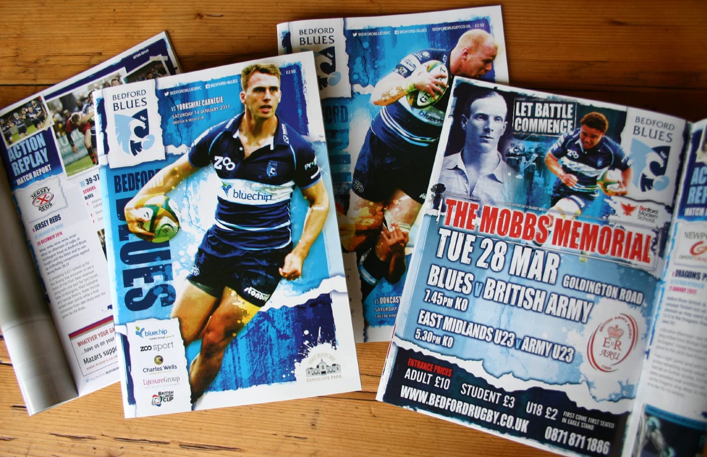 We have created the official match day magazine for over 10 years on behalf of the professional rugby club.
