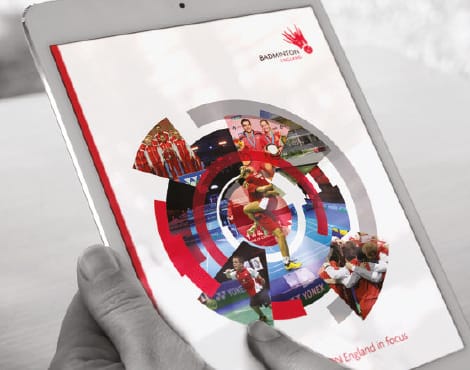 Design of an Annual Report in both print and online on behalf of the sports governing body.