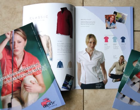 Creation of sales literature including writing and photography requirements on behalf of an online ladies golf clothing company.
