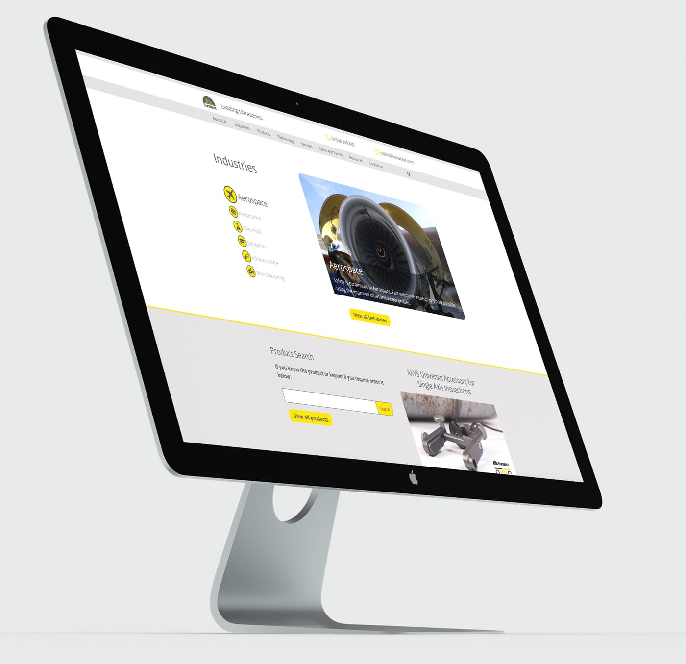 Creation of a large website on behalf of one of the world's leading NDT companies.