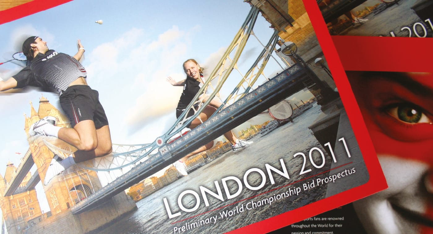 Design of a brochure and interactive DVD as part of the bid to host the world championships in London in 2011. The bid by Badminton England was successful. 