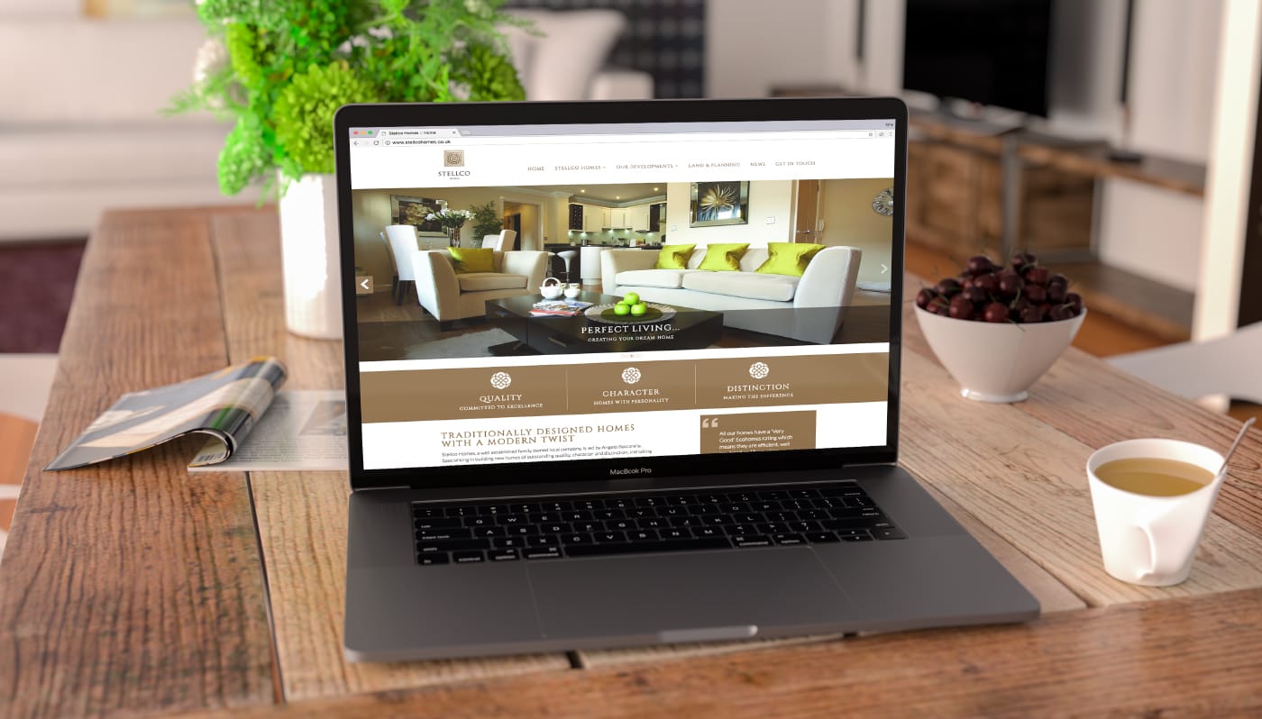 Branding project including the creation of a fully responsive website for a property developer.
