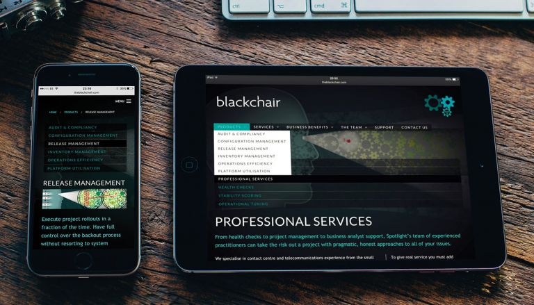 Responsive website for Blackchair