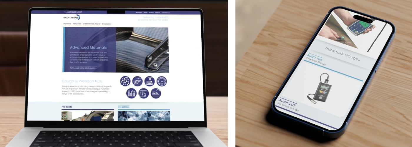 Website development for leading Baugh & Weedon.