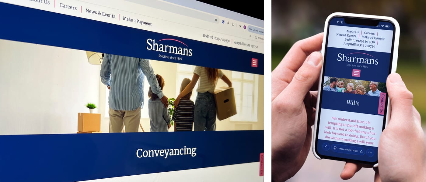 Rebranding exercise and creation of a fully responsive website on behalf of a well established solicitors.