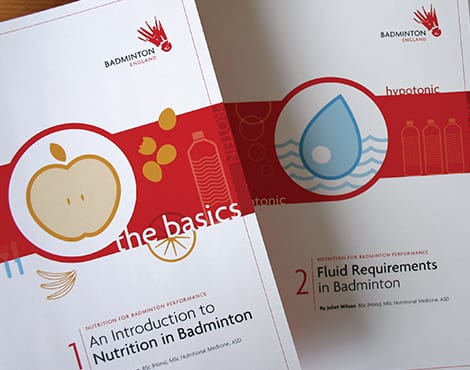 Creation of a suite of nutrition guides on behalf of the sports national governing body. 