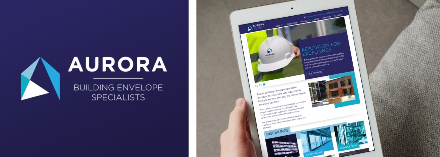 Branding and website development for Aurora Building Envelope Specialists.